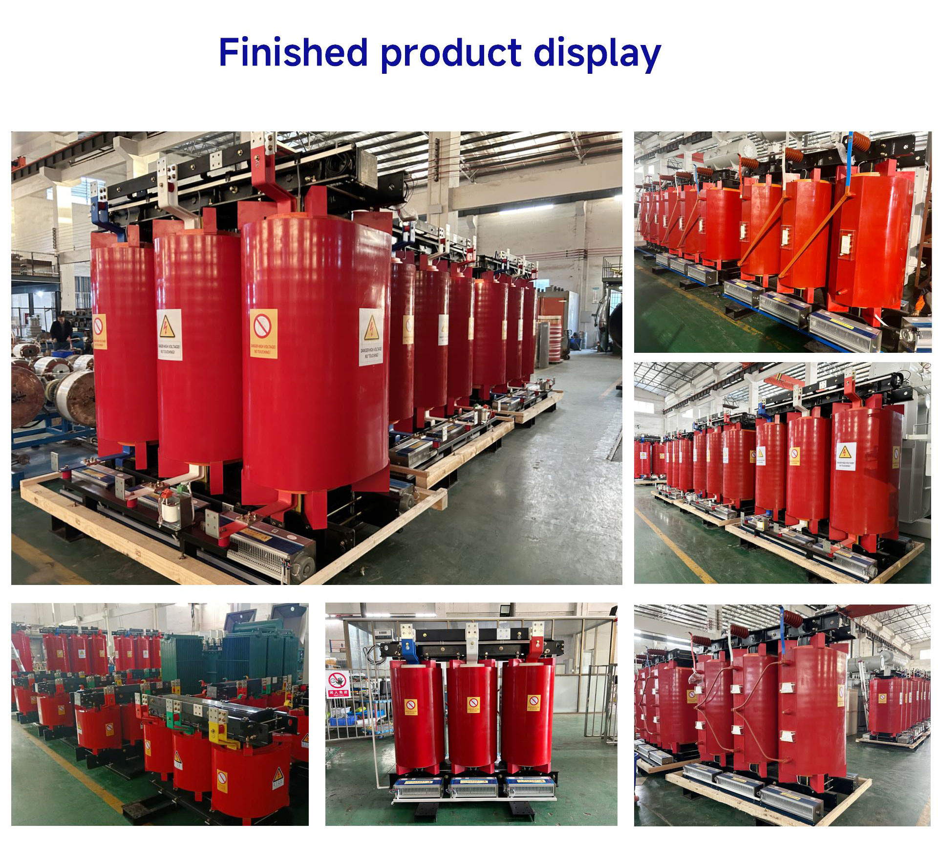 6500K Three Phase Dry Type Transformer Cast Coil Step Up Transformer 33KV