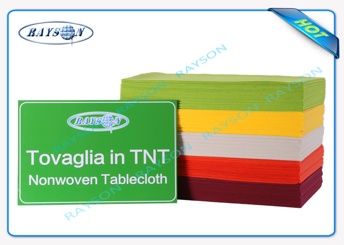 Approved Non Woven Disposable Tablecloths Vinyl Tablecloth Soft Feeling