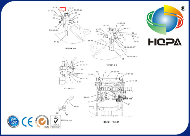 2218859 221-8859 High Pressure Sensor for Excavator CAT E320B E320C 