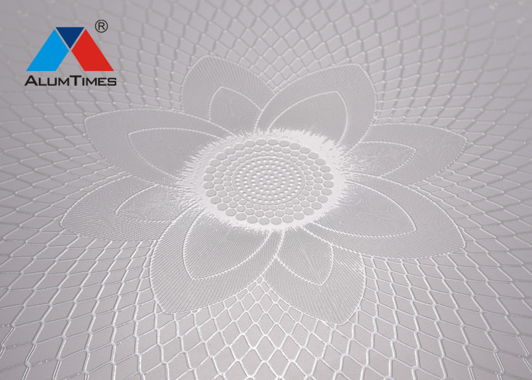 Fireproof Dustproof House Interior False Ceiling , Color Coated Aluminum Ceiling Sheet