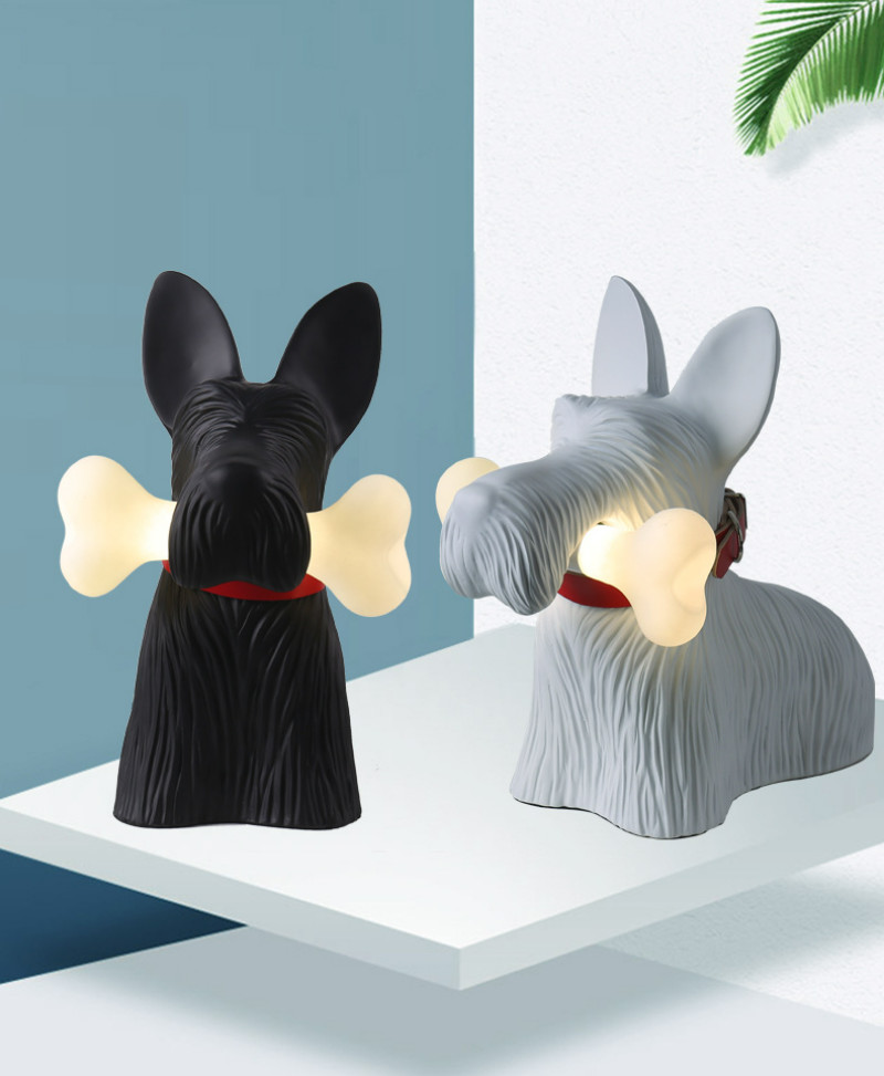 Italy Designer Scotch Dog Pendant Lamp for Living Room Kitchen Bedroom Europe Fancy aesthetic lamp(WH-MTB-276)