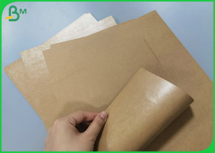 One Side PE Film Laminated Virgin Brown Kraft Liner Board Sheet 300g 350g