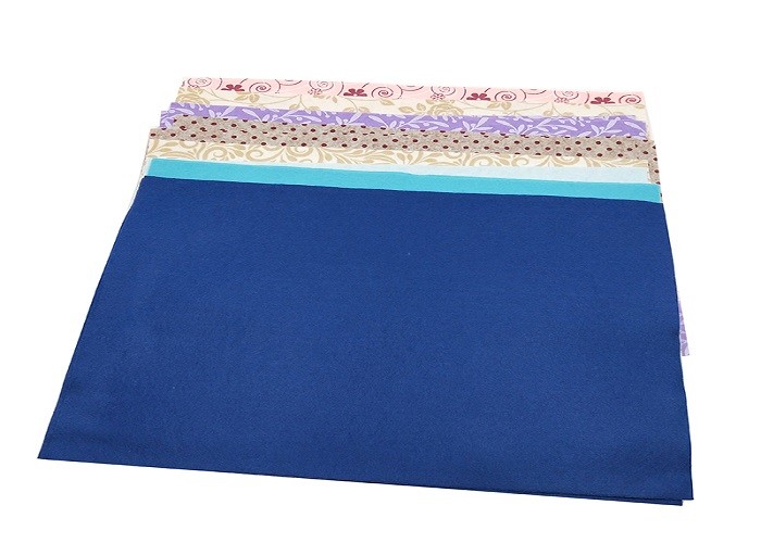 Modern Elegant Non Woven Polyester Fabric Kitchen Dishcloth Flower Printing