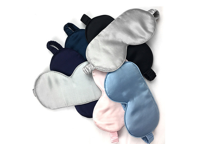 Lightproof Embroidery Silk Satin Sleep Mask Travel Eye Mask Custom Design