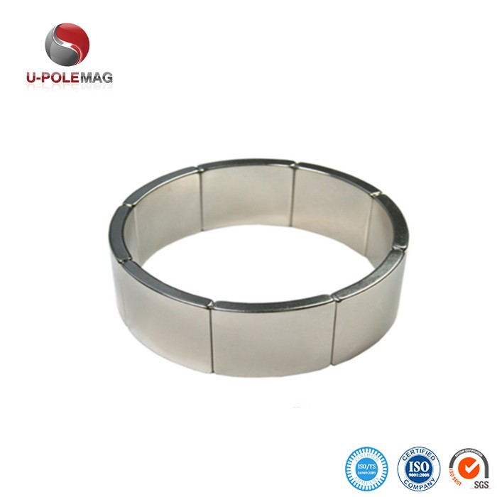 Ni-Cu-Ni Coating Grade N52 NdFeb Permanent Large Ring Neodymium Magnet for Industrial