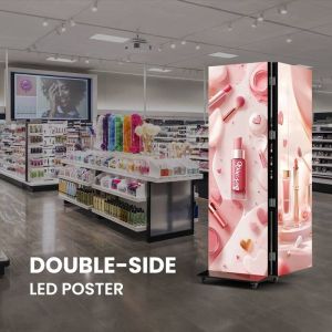  Double-sided HD LED Display Poster Digital Advertising Video Player P1.25 P1.538 P1.86 P2 P2.5 P3 Manufactures