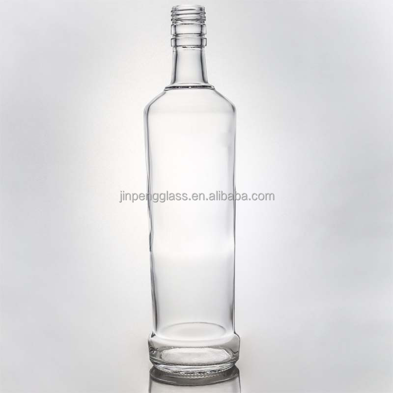 Clear or Customized Cork Cap 700ml 750ml Round Glass Bottle for in Yuncheng Valiant