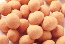 Healthy Low Fat Roasted Coated Wasabi Peanuts Coconut Flavor Without Pigment OEM