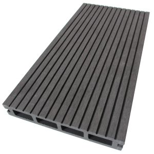 Plain Extruded ISO 9001 5800mm WPC Hollow Decking