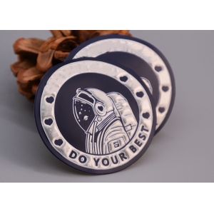 Garment TPU Printed Label With Reflective Silver Logo And Foam