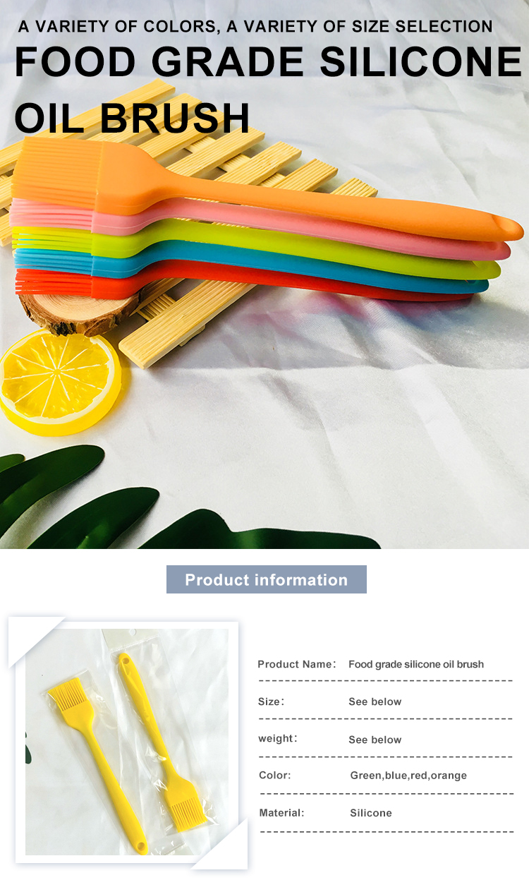 Sustainable Heat Resistant Silicone Pastry Oil Brush