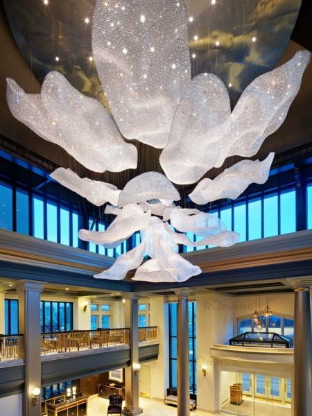 Creative Art Luxury Crystal Chandelier For Art Exhibition Hall Or Conference