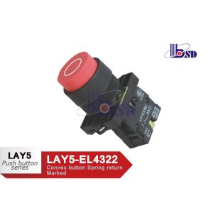 LAY5（XB2）-EL4322 red color spring return flat button push button swithes