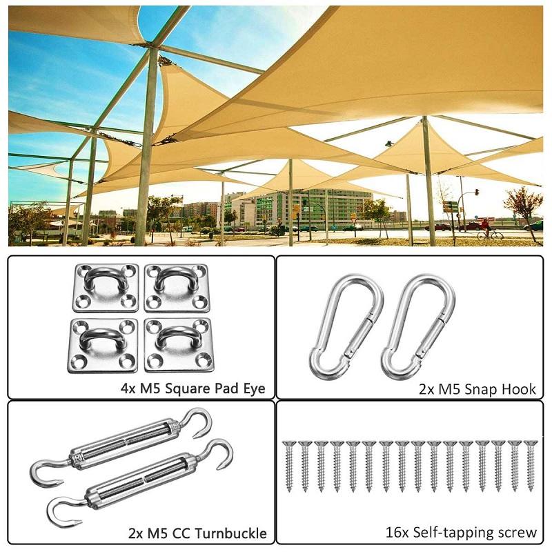 Swimming Pool Sun Shade Sail Shade Sail Tents HDPE Car Sun Shade