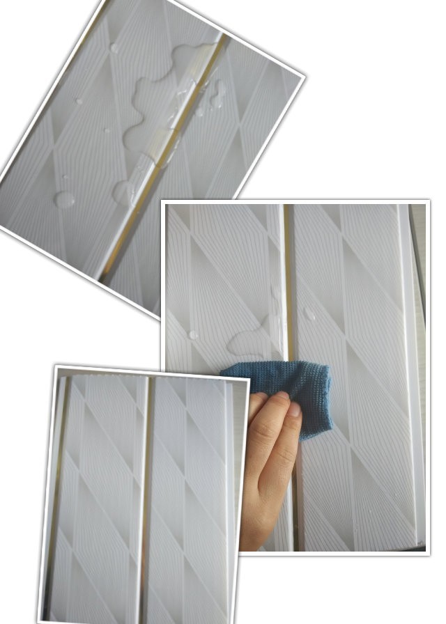Laminated UV Coated Interior PVC Wall Panels Heat Insulation
