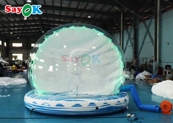 Giant Inflatable Snow Ball Party Bubble Dome Blow Up Christmas Snow Globe For Event
