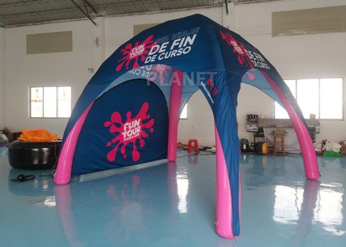 Pink Portable Oxford 2.5x2.5x2.3m Advertising Inflatable Tent