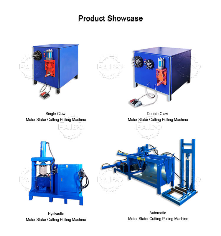 Scrap Motor Stator Recycling Machine High Purity Recovery Rate Of 99% For Customer Requirements