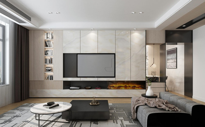 Multifunction Interior Decorative Laminate Film Self Adhesive Vinyl For Wardrobe Doors