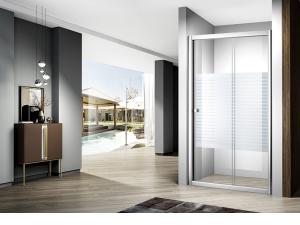  Sanitary Grade tub shower doors dual handle LA24-006 Customized size Manufactures