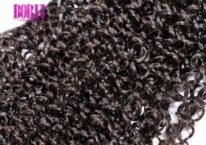  Brazilian Afro Kinky Curly Human Hair Weave Bundles With Closure 4Bundles Deals Manufactures