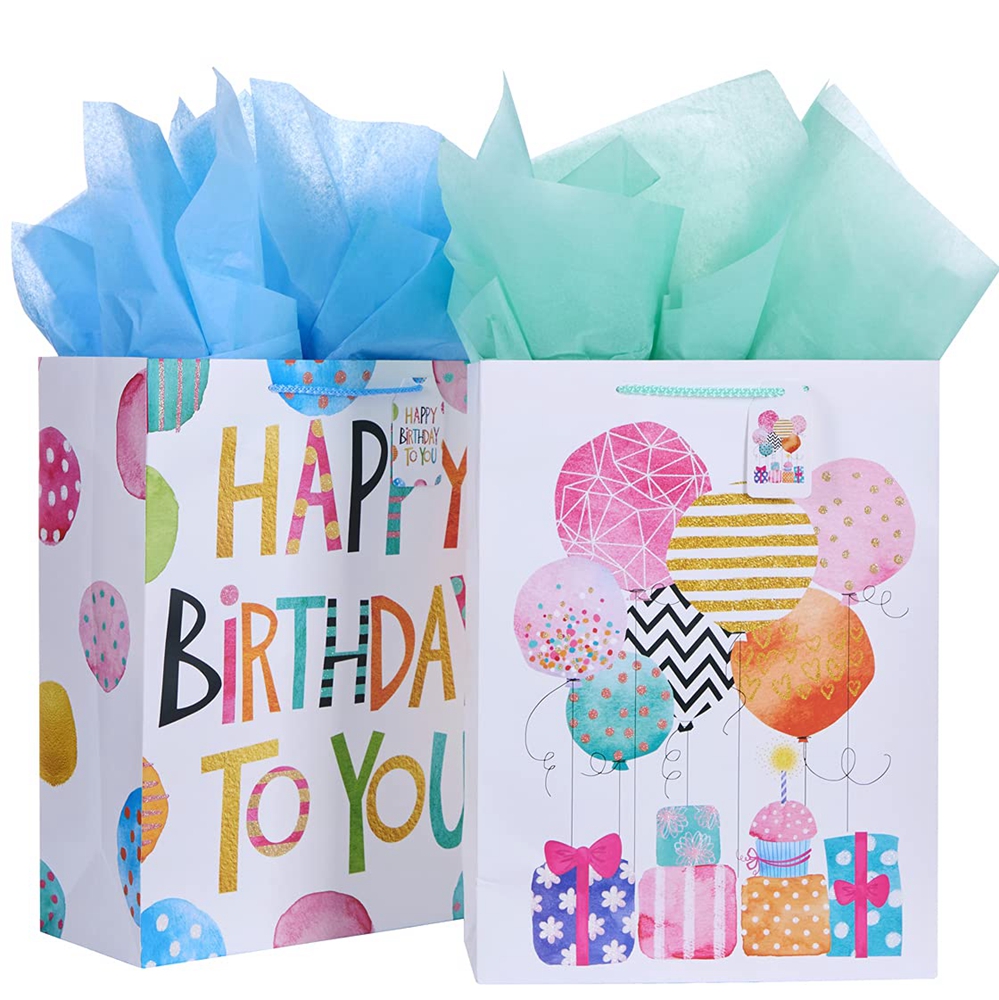 Low MOQ Kraft Paper Bag For Kids Birthday Gift With Customized Logo And Custom Color