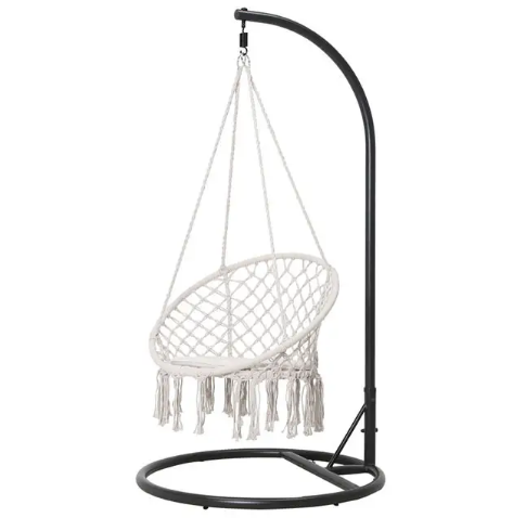 Stain Resistant Hammock Swing Chair Machine Washable Hammock Chair With Tassels