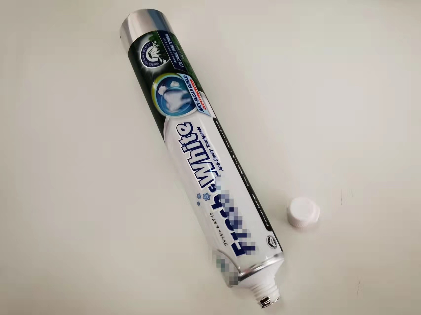 Round Dia 35x177.8mm Offset Printing 140g ABL Toothpaste Tube with Flip Top Cap