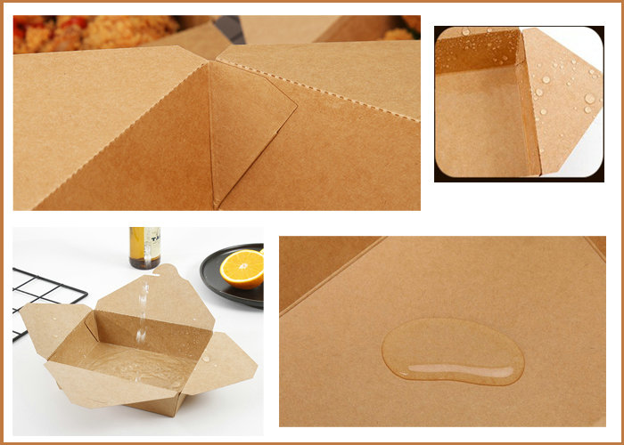 Food Grade 300gsm + 15g PE Brown Recyclable Paper For Snack Boxes Waterproof 