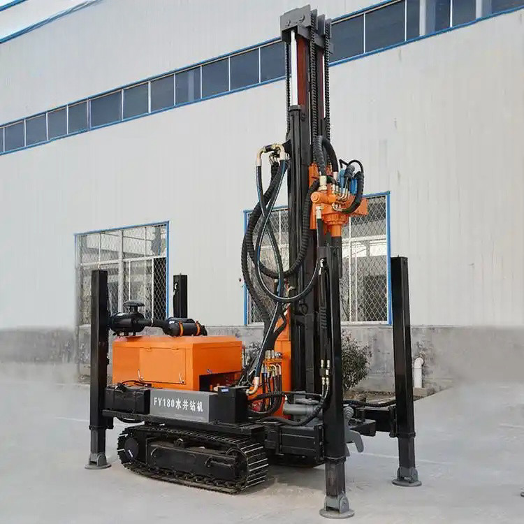 Crawler Type Deep Water Well Drilling Rig with 350m Drill Hole Depth