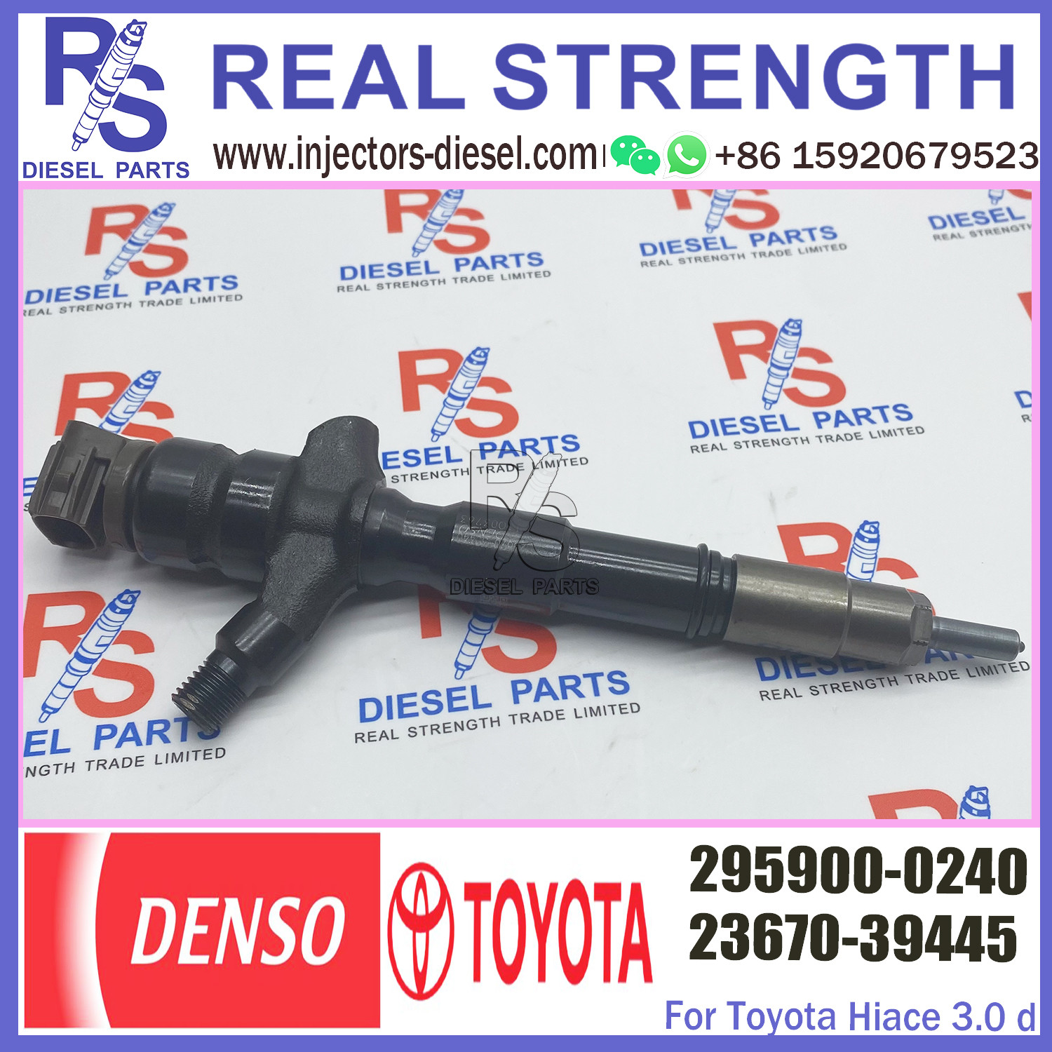 Common Rail Injector Assembly 23670-39445 23670-30170 295900-0240 for Toyota 1KD Euro 5 Engine