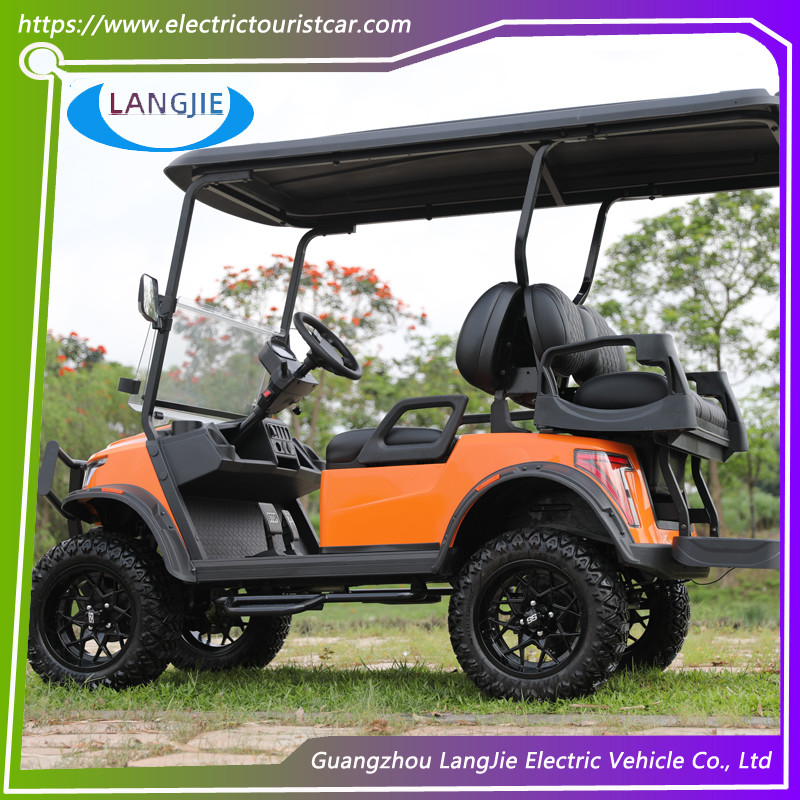 40 Km/H Small Electric Tour Bus 5KM Motor 48V Battery 4 Seats Electric Golf Vehicles
