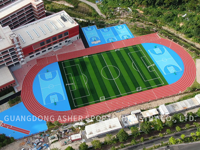 Semi Prefabricated Eco Friendly Gym Flooring , Flexibile Shock Absorbing Tiles