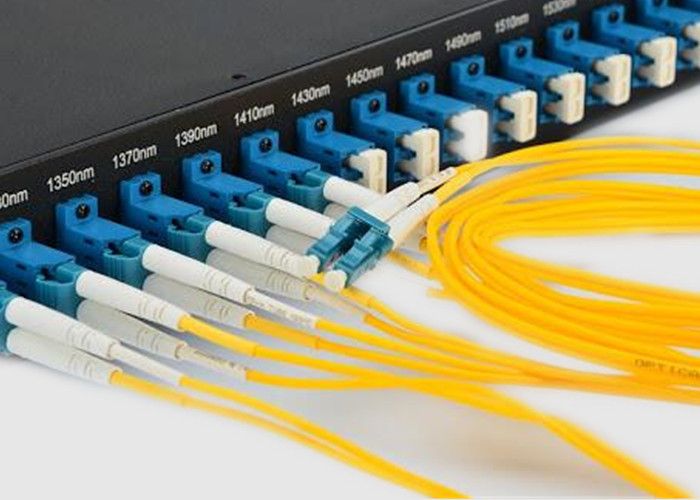 CATV 1U LC Duplex 8 Port Loaded Patch Panel