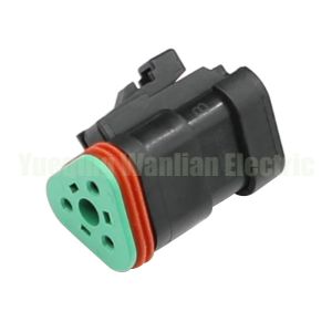 3 Pin DEUTSCH Automotive Connectors DT06-3S-E005 AT06-3S-EC01BLK Flat DT Series