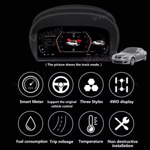 VIKNAV 11" Digital Cluster for BMW Z4 E89 2009-2016 Linux Vertical SpeedoMeter