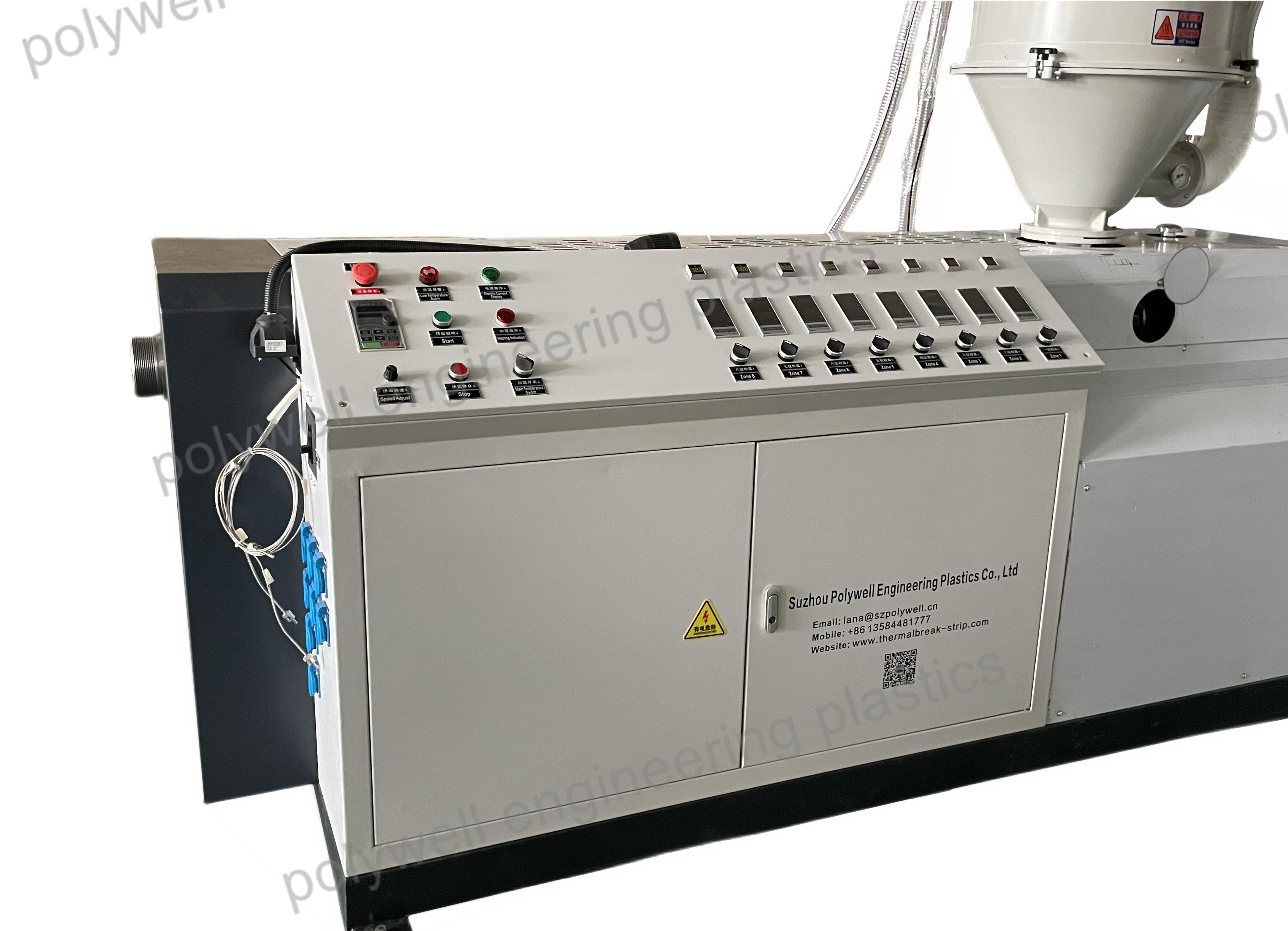 Plastic Extrusion Machine Polyamide Extruder Machine For Thermal Break Strip Production Line