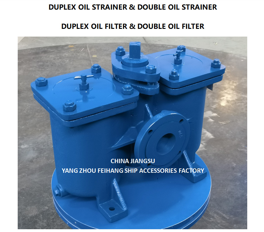 2-1/2" duplex oil filter AS65 CB/T425-1994 MALERIAL LRON CAST CLASS LLL
