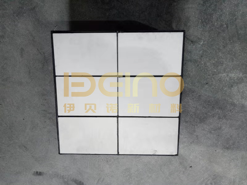 ZTA Zirconia Rubber Ceramic Liners Alumina Impact Resistance Used In Mines