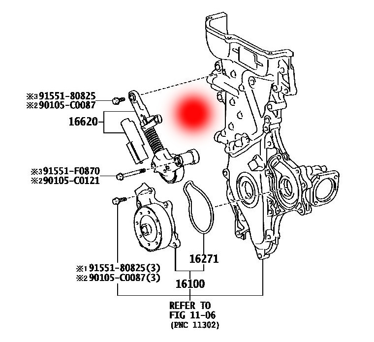 16100-09650 16100-39565 Car Engine Water Pump For TOYOTA AVENSIS ESTATE 3ZR