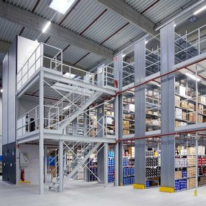 Multi Tier Mezzanine Floor Racking System ODM Metal Mezzanine Systems