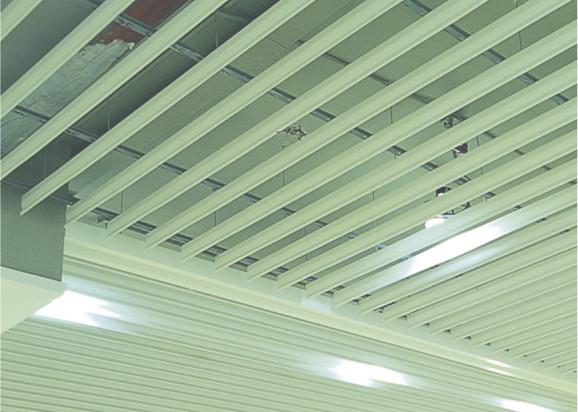 False Strip Linear Indoor Metal Ceiling Panels Aluminum For Building Decorative
