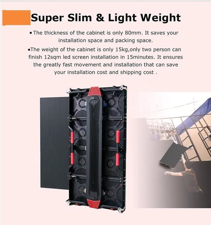 SMD1515 1000nits Rental LED Video Wall P4.81 P5.95 P6.25 EMC