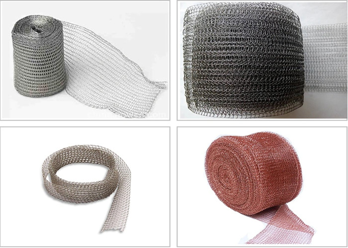 Shield Wrap Knitted Wire Mesh Width 28mm 30m Length Alkali / Heat Resistance