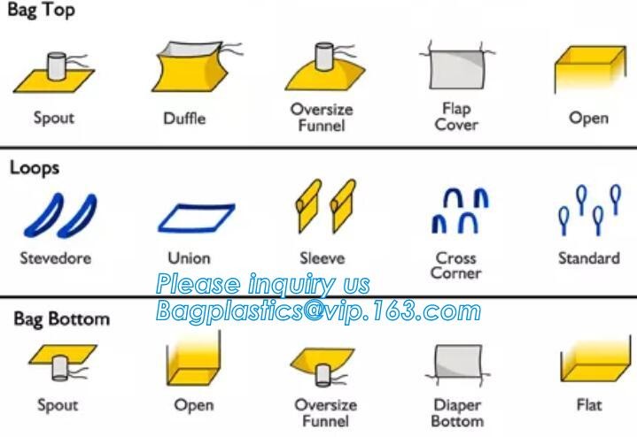 100% virgin polypropylene woven pp big bag/jumbo bags for sand/ore/stones/pellets/waste manufacturer, bagplastics, bagea