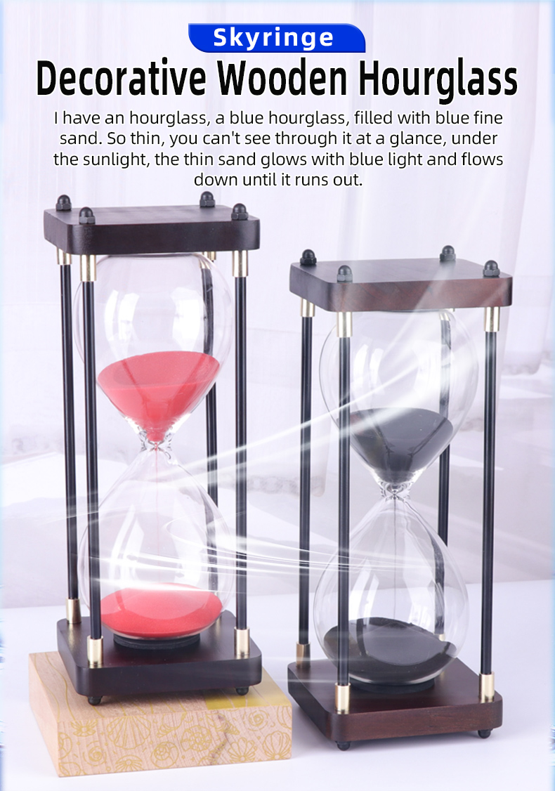 Creative Modern Hourglass Decor Sand Timer 30 Min 5 Min 1 Min