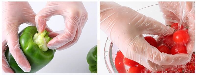 100 Pcs/Box Disposable Cross Infection Prevention Vinyl Hand Gloves