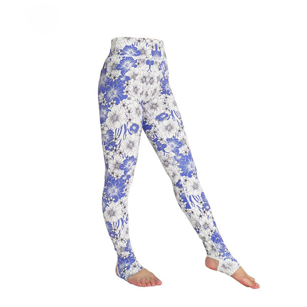 Latest Products Yoga Wear Clothing Flower Patterns Seamless Yoga Pants