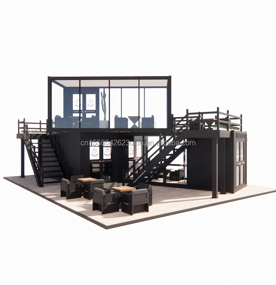 Prefabricated Folding Portable Shop Storage Office Building Shipping Container House Moving Trailers with Customized Color