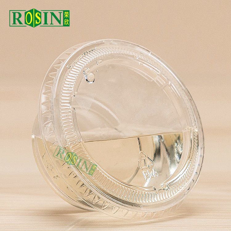 1oz Clear Plastic Takeaway Food Container Sauce Cup Container Disposable With Lid